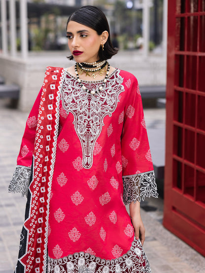 Mahnur | Broadway Luxury Lawn 25 | Azelea M Hot Pink Lawn