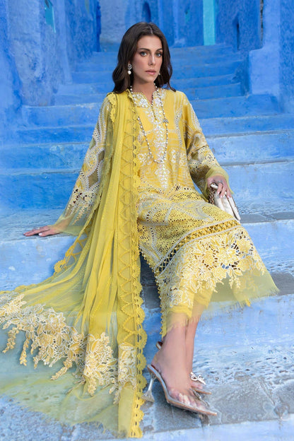 Maria B | Luxury Lawn 25 | D-2512-A XL Lime Lawn