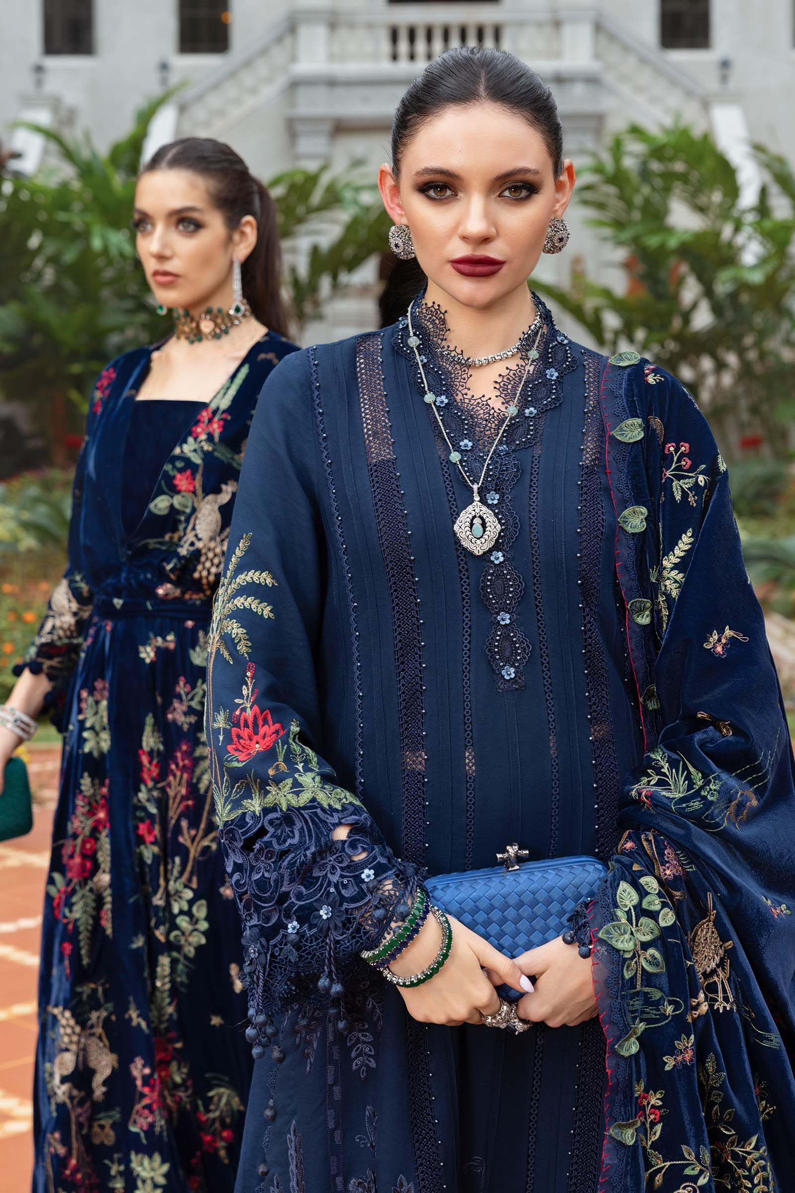 Maria B | Winter Luxe 25 | WL-1312 by Maria B - Designer Dress - Type : Ladies Clothes - Available at Saira Sultan - 100% Original 