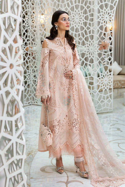 Maria B | Luxury Lawn 25 | D-2513-A XS Pale Peach Lawn
