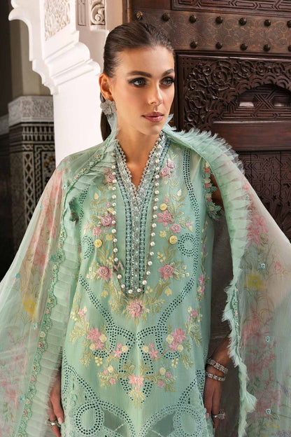 Maria B | Luxury Lawn 25 | D-2514-A M Aqua Lawn