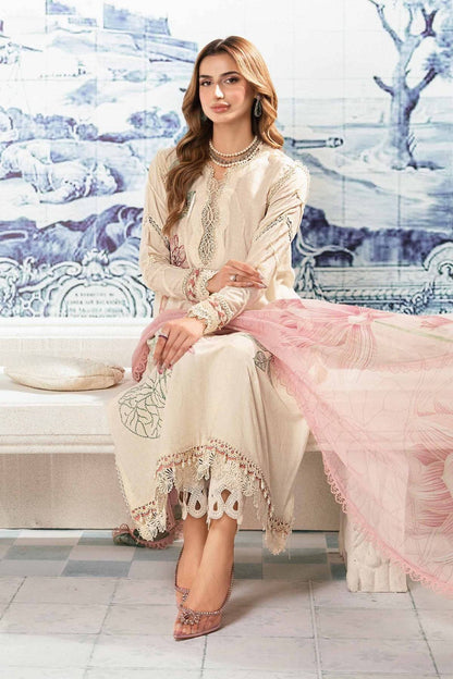 Maria.B | M Print Eid Edit | MPT-2201-A - Pakistani Designer Dress - by Maria B | Type: Luxury - 100% Original at Saira Sultan