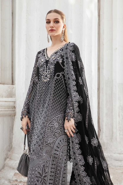 Maria B | Chiffon Formals 24 | Chiffon Suit | MPC-24-101 - Pakistani Designer Dress - by Maria B | Type: Formal - 100% Original at Saira Sultan