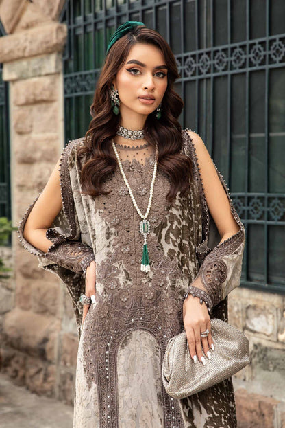 Maria B | Winter Luxe 24 | Velvet DL-1201 - Pakistani Designer Dress - by Maria B | Type: Ladies Clothes - 100% Original at Saira Sultan