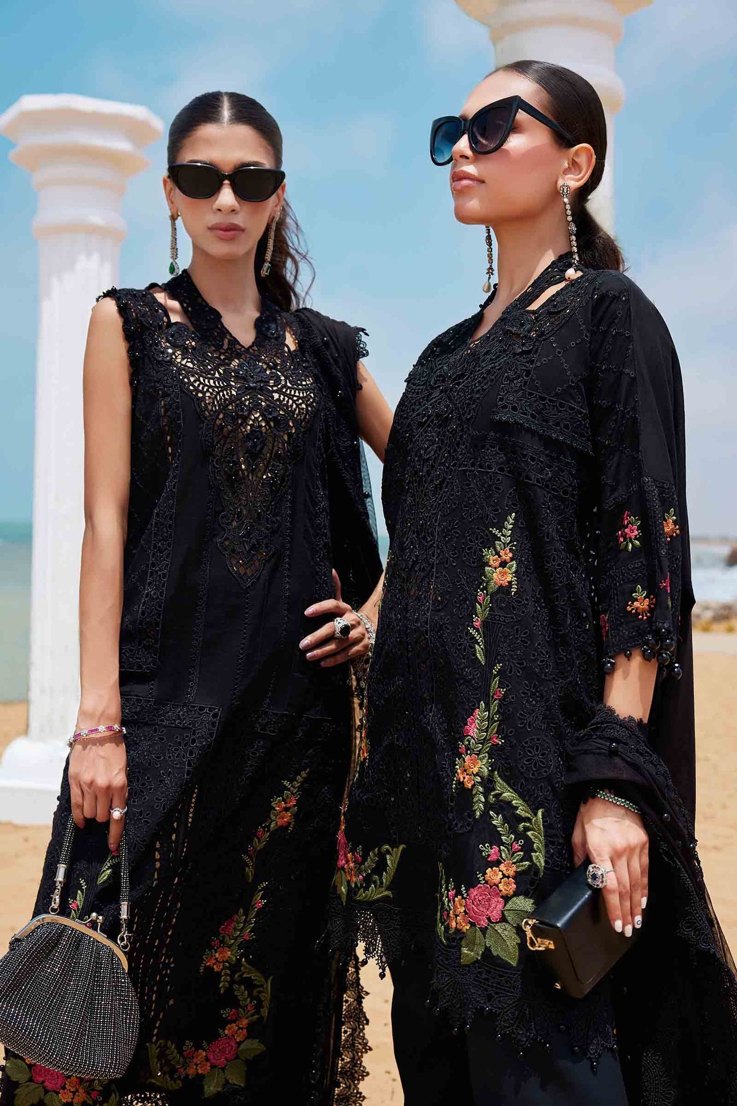 Maria B | Eid Collection 25 | 25-01 Custom Size Black Lawn