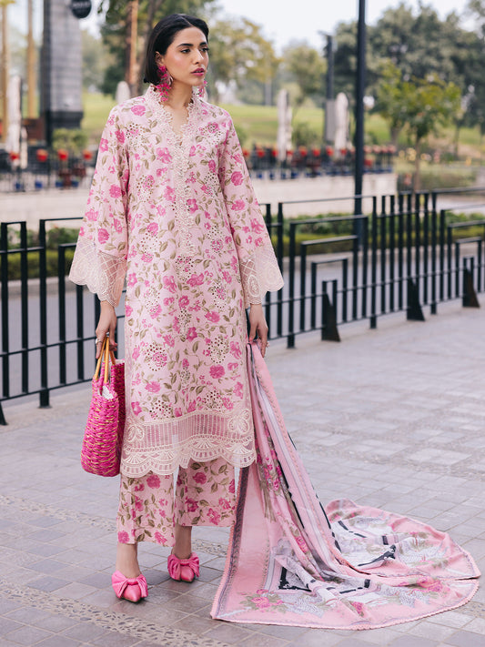 Mahnur | Broadway Luxury Lawn 25 | Lotus XS Pink Lawn