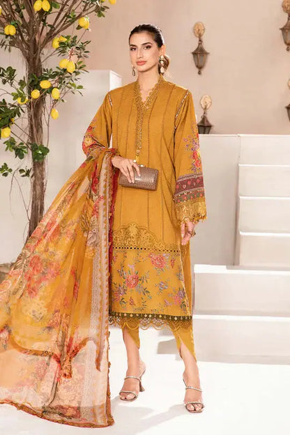 Maria.B | M Print Eid Edit | MPT-2202-A - Pakistani Designer Dress - by Maria B | Type: Luxury - 100% Original at Saira Sultan
