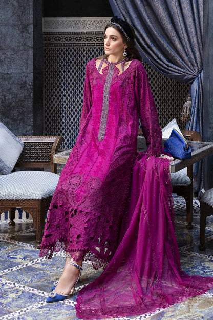 Maria B | Luxury Lawn 25 | D-2502-B L Magenta Lawn