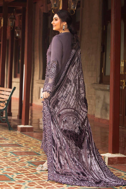 Maria B | Winter Luxe 24 | Velvet DL-1202 - Pakistani Designer Dress - by Maria B | Type: Ladies Clothes - 100% Original at Saira Sultan