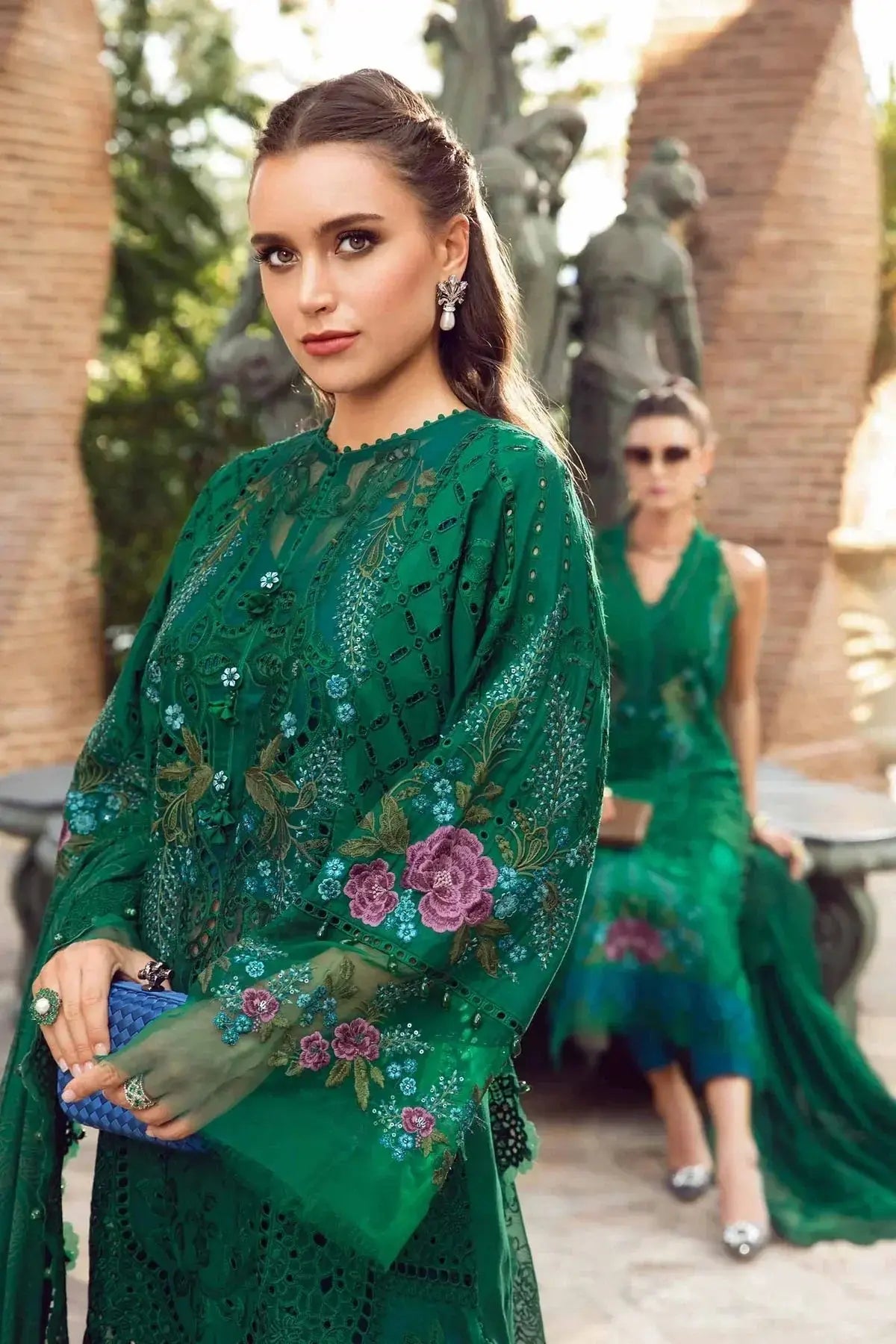 Maria B | Eid Lawn Collection | 02 - Pakistani Designer Dress - by Maria B | Type: Luxury - 100% Original at Saira Sultan