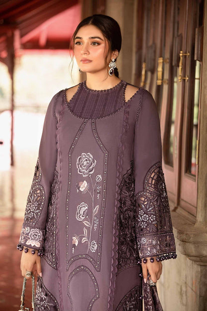 Maria B | Winter Luxe 24 | Velvet DL-1202 - Pakistani Designer Dress - by Maria B | Type: Ladies Clothes - 100% Original at Saira Sultan