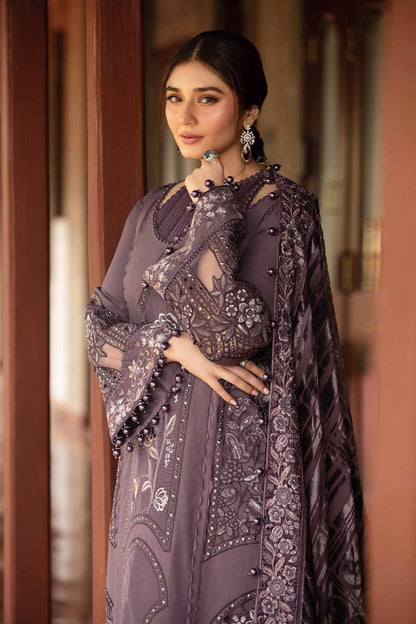 Maria B | Winter Luxe 24 | Velvet DL-1202 - Pakistani Designer Dress - by Maria B | Type: Ladies Clothes - 100% Original at Saira Sultan