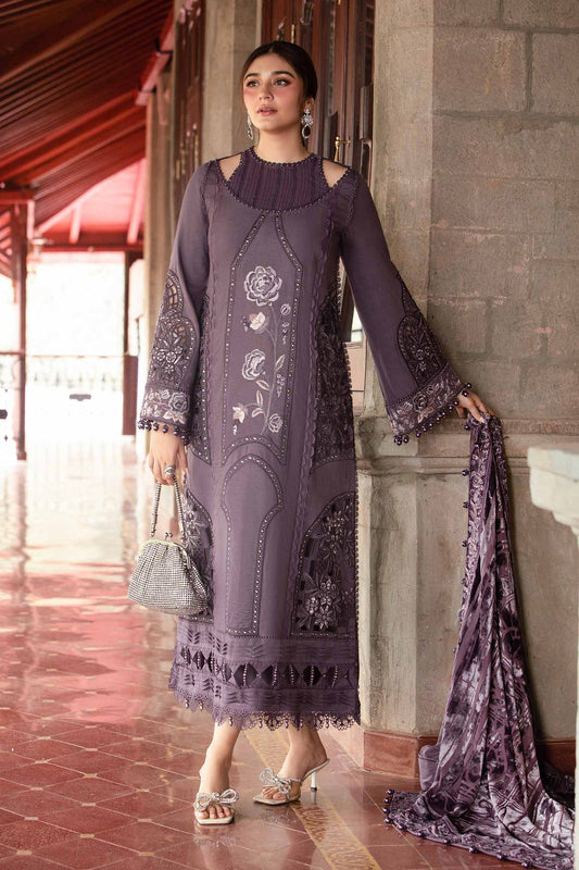 Maria B | Winter Luxe 24 | Velvet DL-1202 - Pakistani Designer Dress - by Maria B | Type: Ladies Clothes - 100% Original at Saira Sultan