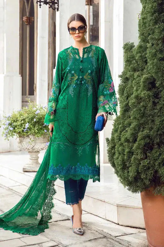 Maria B | Eid Lawn Collection | 02 - Pakistani Designer Dress - by Maria B | Type: Luxury - 100% Original at Saira Sultan