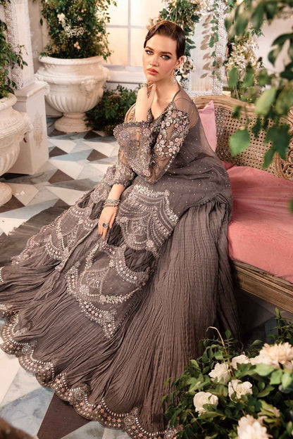 Maria B | Mbroidered Formals 24 | Organza Suit | BD-2902 - Pakistani Designer Dress - by Maria B | Type: Ladies Clothes - 100% Original at Saira Sultan