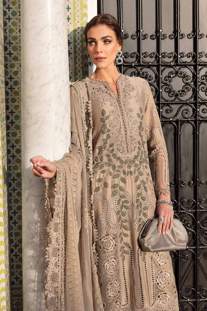 Maria B | Luxury Lawn 25 | D-2503-A M Coffee Lawn