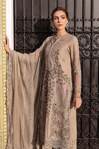 Maria B | Luxury Lawn 25 | D-2503-A L Coffee Lawn