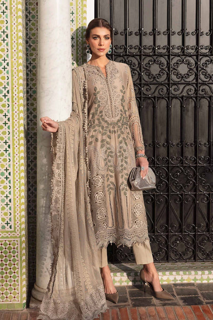 Maria B | Luxury Lawn 25 | D-2503-A XS Coffee Lawn