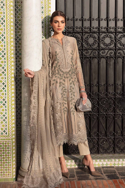 Maria B | Luxury Lawn 25 | D-2503-A XS Coffee Lawn