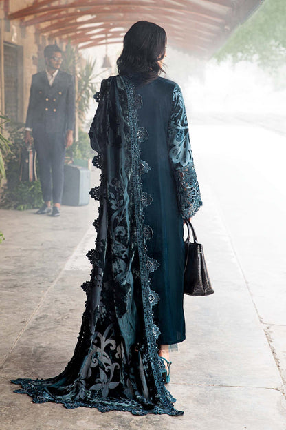 Maria B | Winter Luxe 24 | Velvet DL-1203 - Pakistani Designer Dress - by Maria B | Type: Ladies Clothes - 100% Original at Saira Sultan