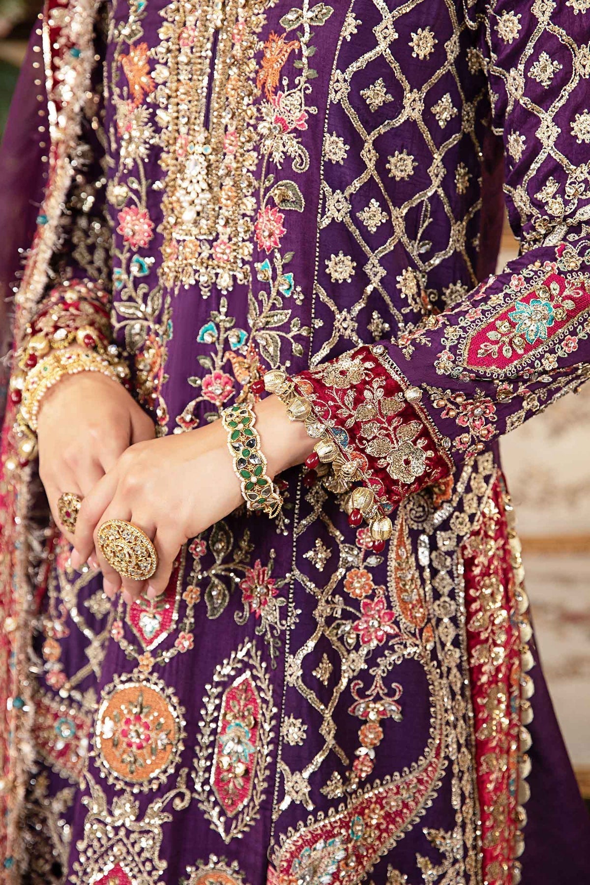 Maria B | Mbroidered Formals 24 | Organza Suit | BD-2903 - Pakistani Designer Dress - by Maria B | Type: Ladies Clothes - 100% Original at Saira Sultan
