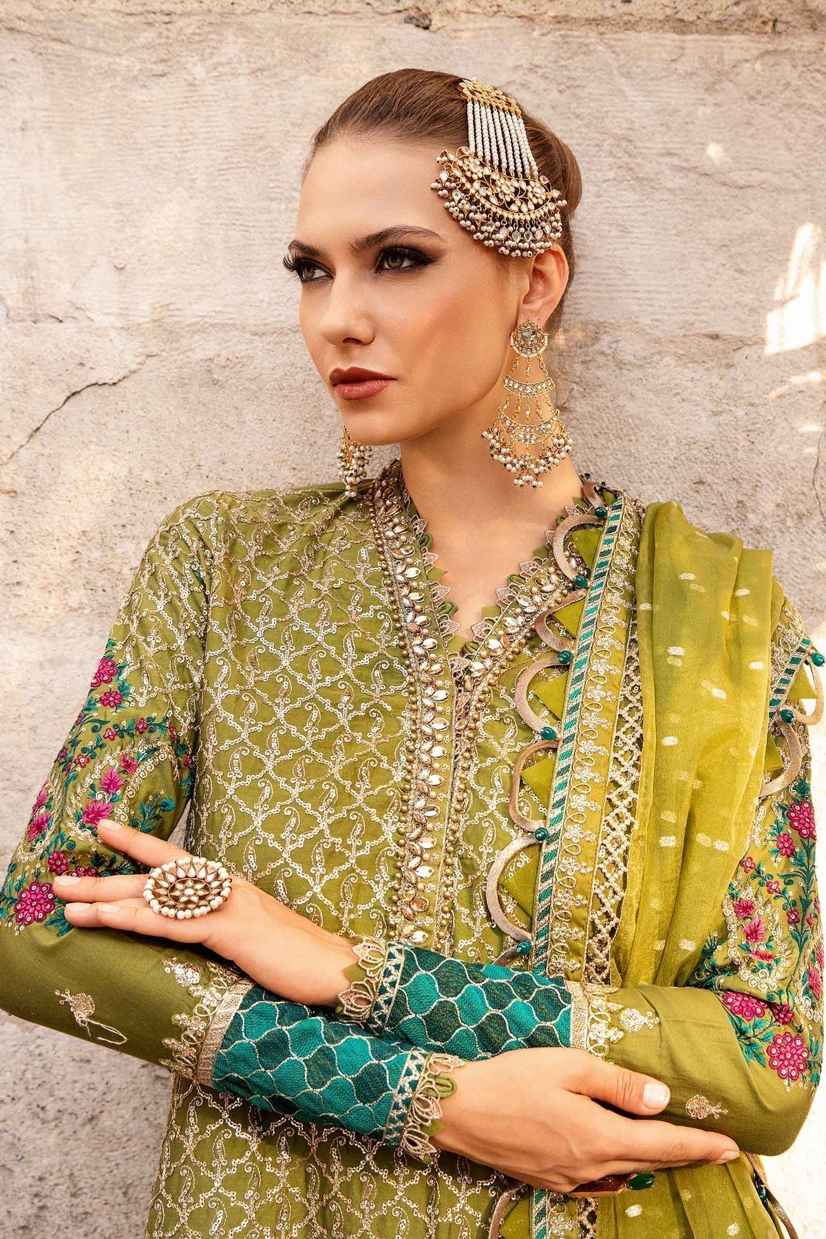 Maria B | Sateen Formals 24 | CST-803 - Pakistani Designer Dress - by Maria B | Type: Formal - 100% Original at Saira Sultan