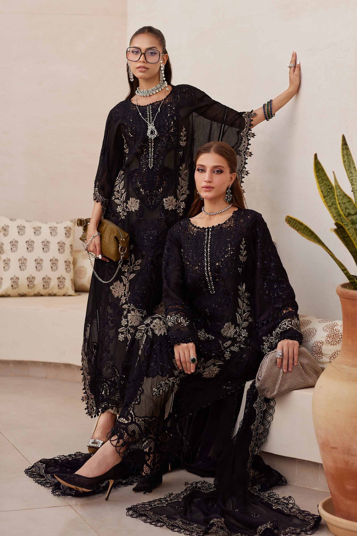 Maria B | Eid Collection 25 | 25-03 XL Black Lawn