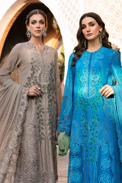 Maria B | Luxury Lawn 25 | D-2503-A XL Coffee Lawn
