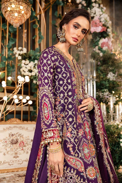 Maria B | Mbroidered Formals 24 | Organza Suit | BD-2903 - Pakistani Designer Dress - by Maria B | Type: Ladies Clothes - 100% Original at Saira Sultan