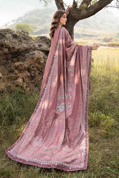 Maria B | M Prints Winter 24 | MPT-2404-A S Tea Pink Linen