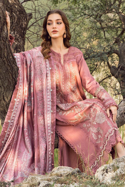 Maria B | M Prints Winter 24 | MPT-2404-A XL Tea Pink Linen