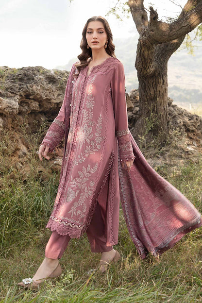 Maria B | M Prints Winter 24 | MPT-2404-A M Tea Pink Linen