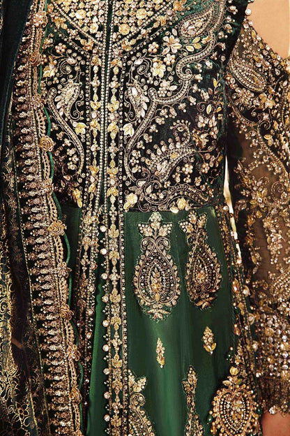 Maria B | Mbroidered Formals 24 | Velvet Suit | BD-2904 - Pakistani Designer Dress - by Maria B | Type: Ladies Clothes - 100% Original at Saira Sultan