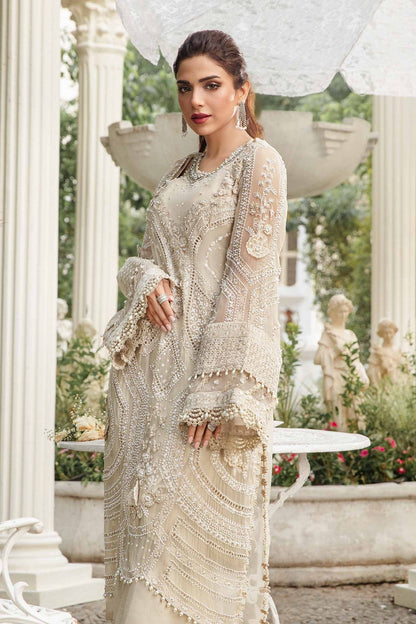 Maria B | Chiffon Formals 24 | Chiffon Suit | MPC-24-104 - Pakistani Designer Dress - by Maria B | Type: Formal - 100% Original at Saira Sultan