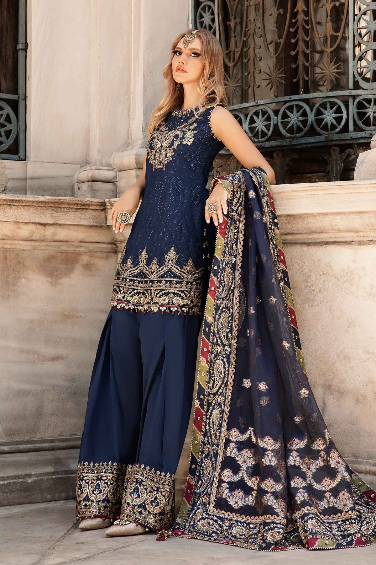 Maria B | Sateen Formals 24 | CST-804 - Pakistani Designer Dress - by Maria B | Type: Formal - 100% Original at Saira Sultan