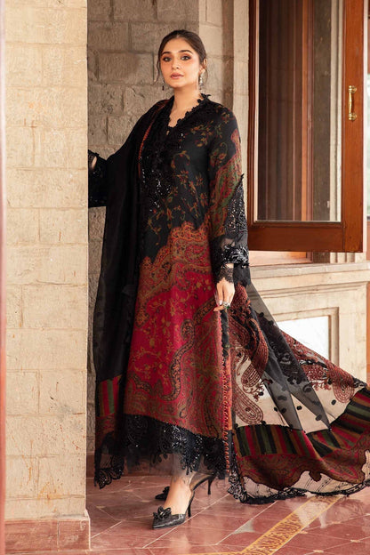 Maria B | Winter Luxe 24 | Velvet DL-1204 - Pakistani Designer Dress - by Maria B | Type: Ladies Clothes - 100% Original at Saira Sultan