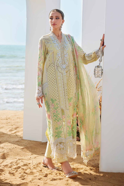 Maria B | Eid Collection 25 | 25-04 S Lime Yellow Lawn