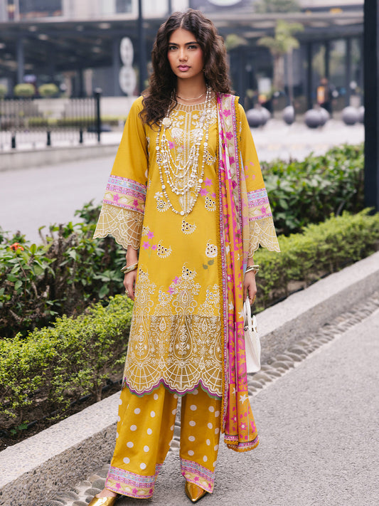 Mahnur | Broadway Luxury Lawn 25 | Buttercup XS Mustard Yellow Lawn