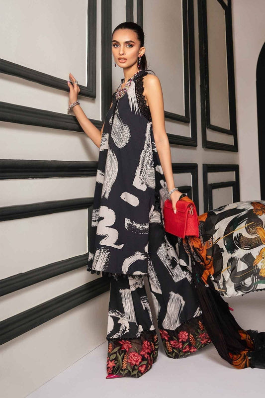 Maria.B | M Print Eid Edit | MPT-2205-A - Pakistani Designer Dress - by Maria B | Type: Luxury - 100% Original at Saira Sultan