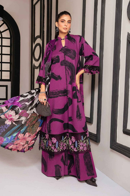 Maria.B | M Print Eid Edit | MPT-2205-B - Pakistani Designer Dress - by Maria B | Type: Luxury - 100% Original at Saira Sultan