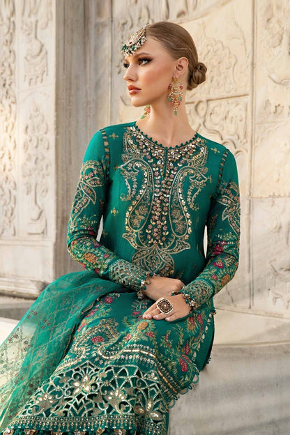 Maria B | Sateen Formals 24 | CST-805 - Pakistani Designer Dress - by Maria B | Type: Formal - 100% Original at Saira Sultan