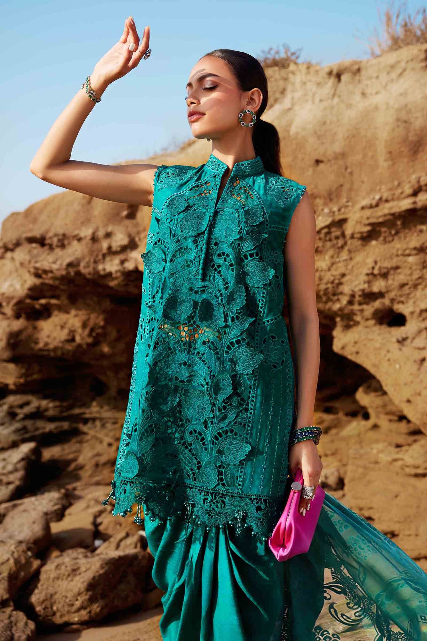 Maria B | Eid Collection 25 | 25-05 L Emerald Green Lawn