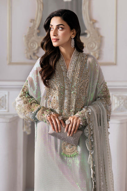 Maria B | Mbroidered 2025 | BD-3005 M Ice Blue Kaftan