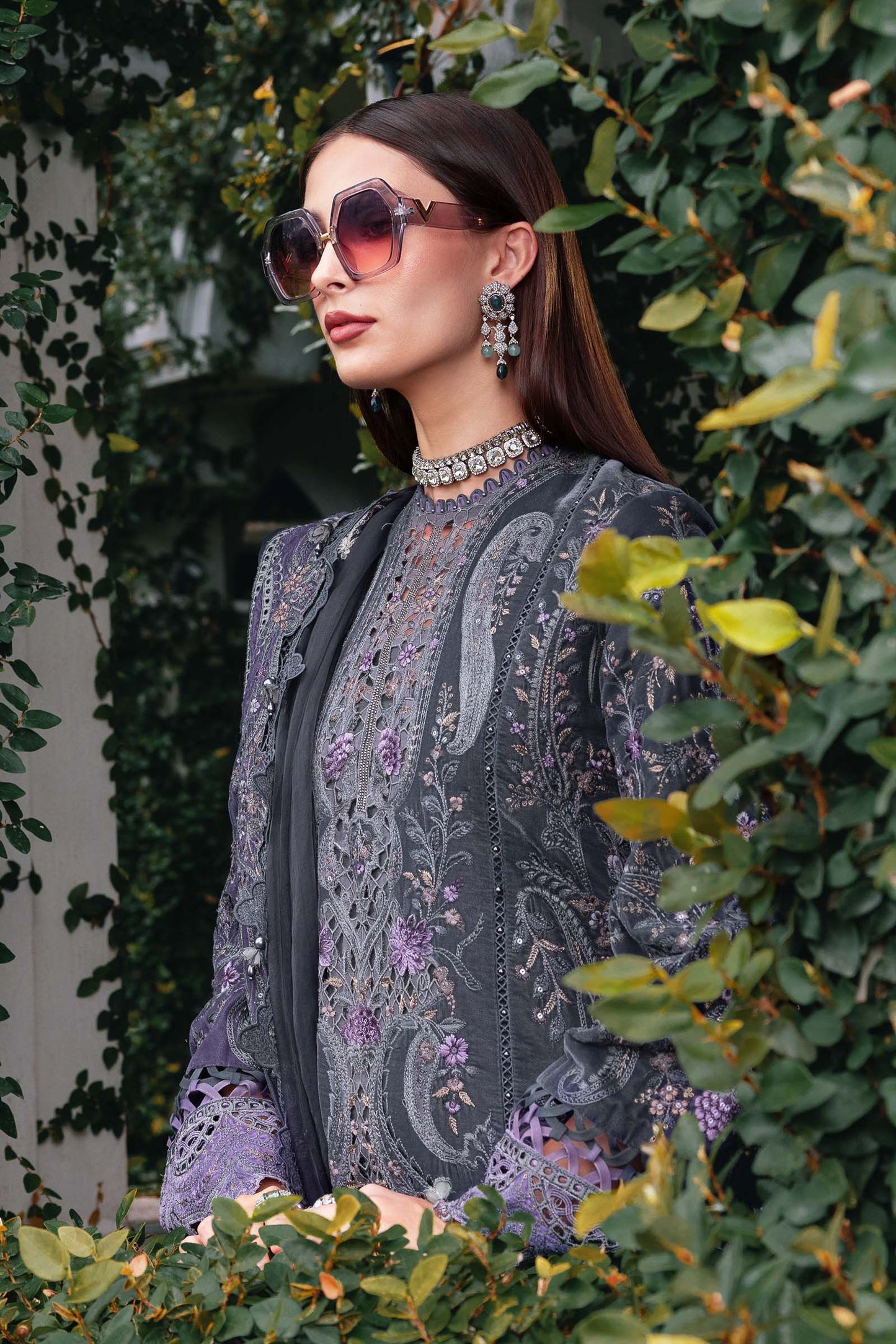 Maria B | Winter Luxe 25 | WL-1305 by Maria B - Designer Dress - Type : Ladies Clothes - Available at Saira Sultan - 100% Original 