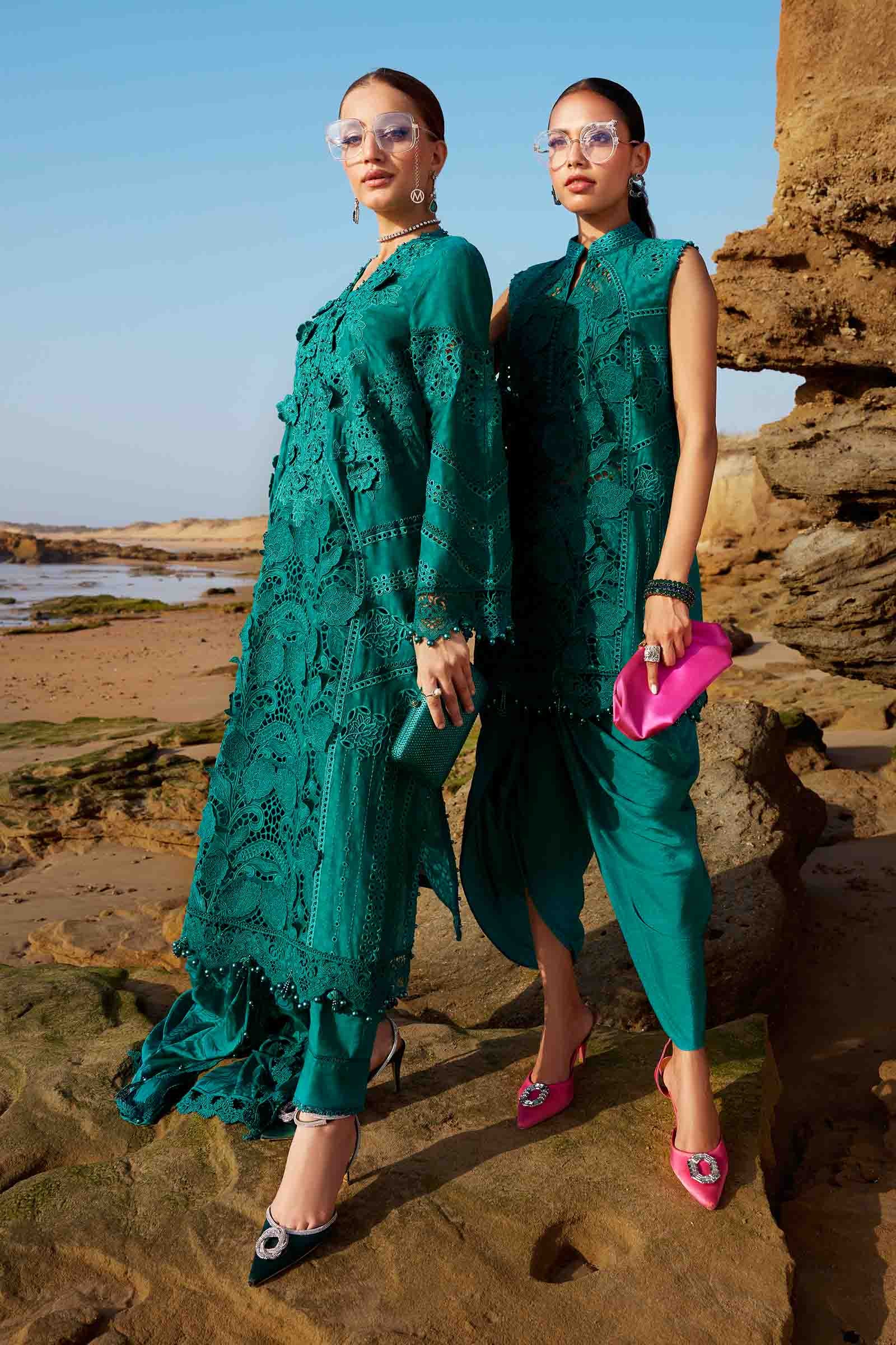 Maria B | Eid Collection 25 | 25-05 XL Emerald Green Lawn