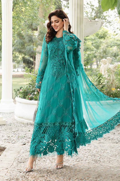 Maria B | Chiffon Formals 24 | Chiffon Suit | MPC-24-105 - Pakistani Designer Dress - by Maria B | Type: Formal - 100% Original at Saira Sultan