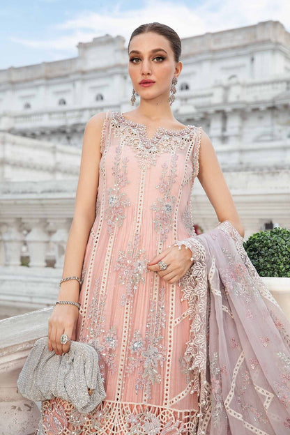 Maria B | Chiffon Formals 24 | Chiffon Suit | MPC-24-106 - Pakistani Designer Dress - by Maria B | Type: Formal - 100% Original at Saira Sultan