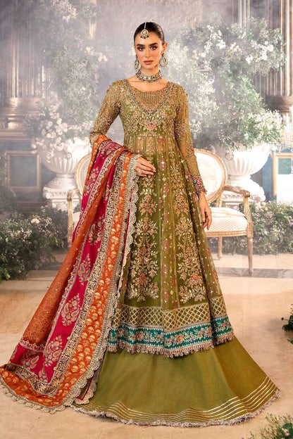 Maria B | Mbroidered Formals 24 | Organza Suit | BD-2906 - Pakistani Designer Dress - by Maria B | Type: Ladies Clothes - 100% Original at Saira Sultan