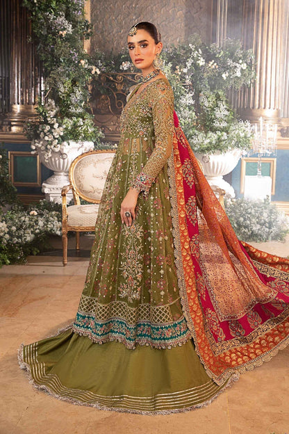 Maria B | Mbroidered Formals 24 | Organza Suit | BD-2906 - Pakistani Designer Dress - by Maria B | Type: Ladies Clothes - 100% Original at Saira Sultan