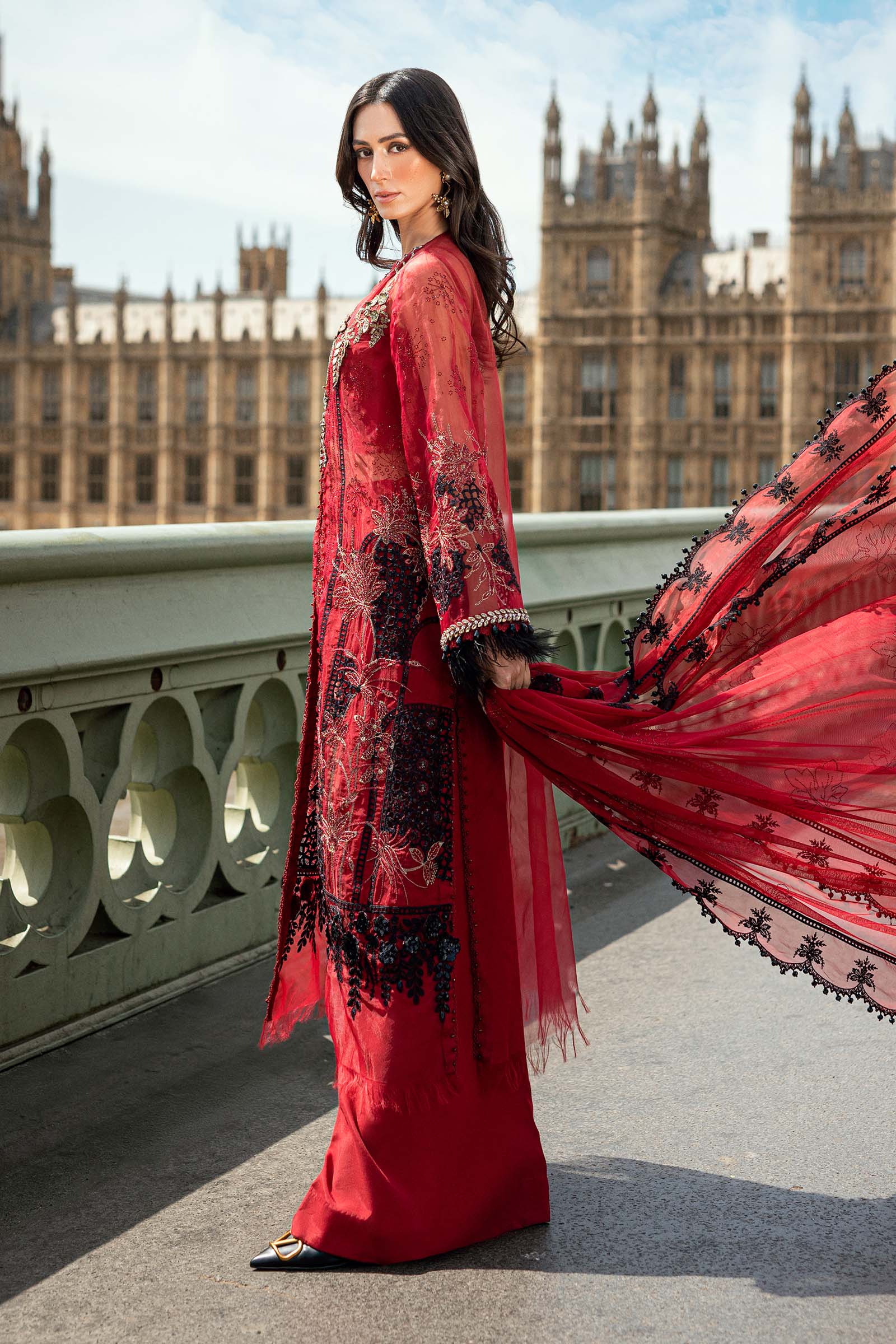 Maria B | Soiree Formals 25 | WF-09-06 by Maria B - Designer Dress - Type : Ladies Clothes - Available at Saira Sultan - 100% Original 